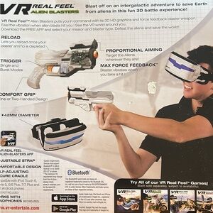 Alien Blaster with Headset - White and Blue